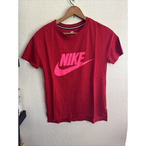 Womens Nike Red Tshirt Long Back